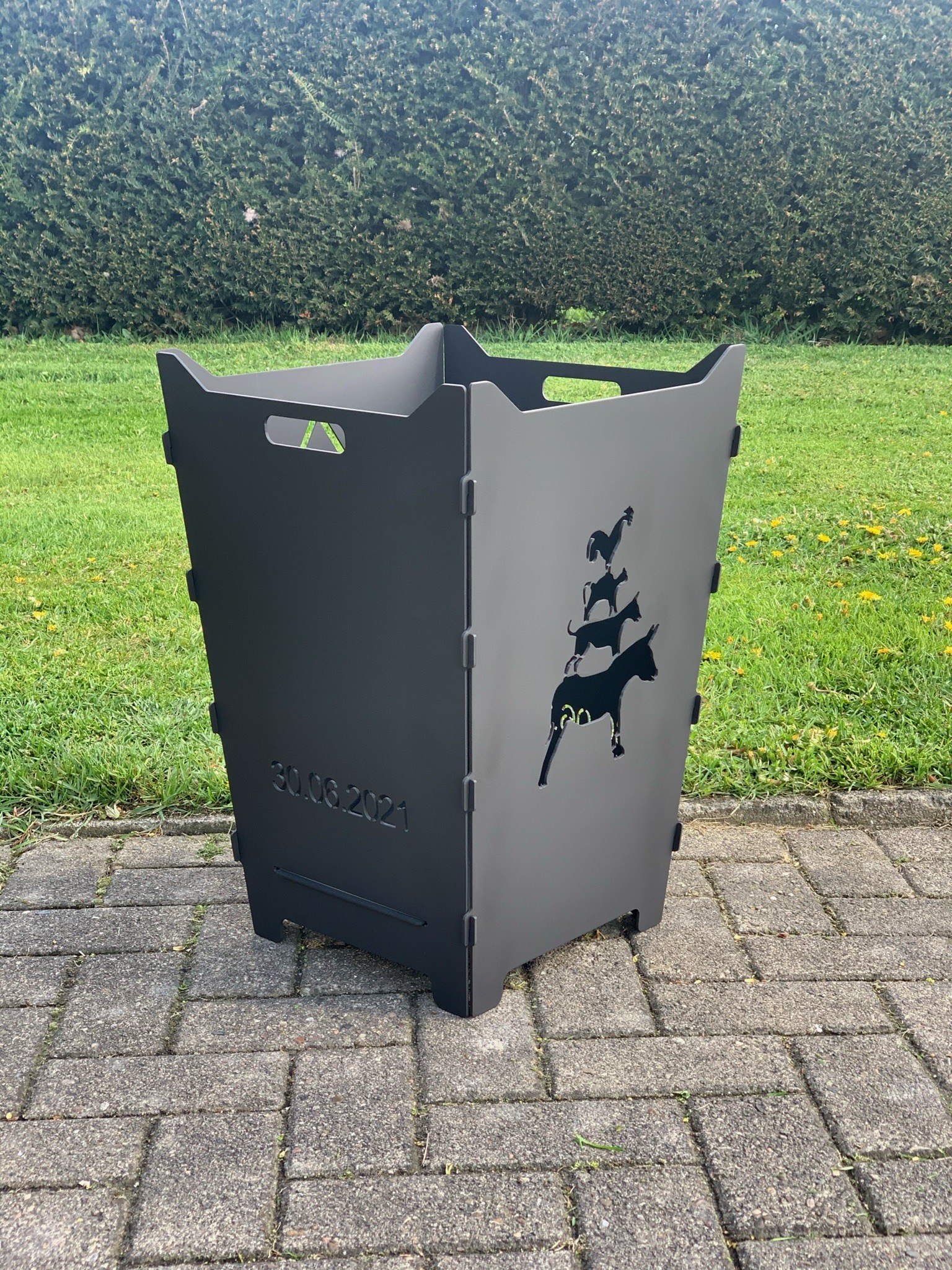 Feuerkorb Feuertonne Bremer Stadtmusikanten