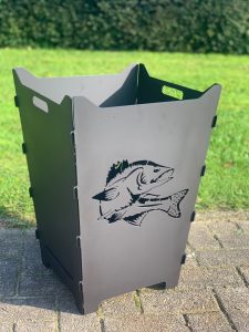 Feuerkorb Feuertonne Fisch Zander Angeln