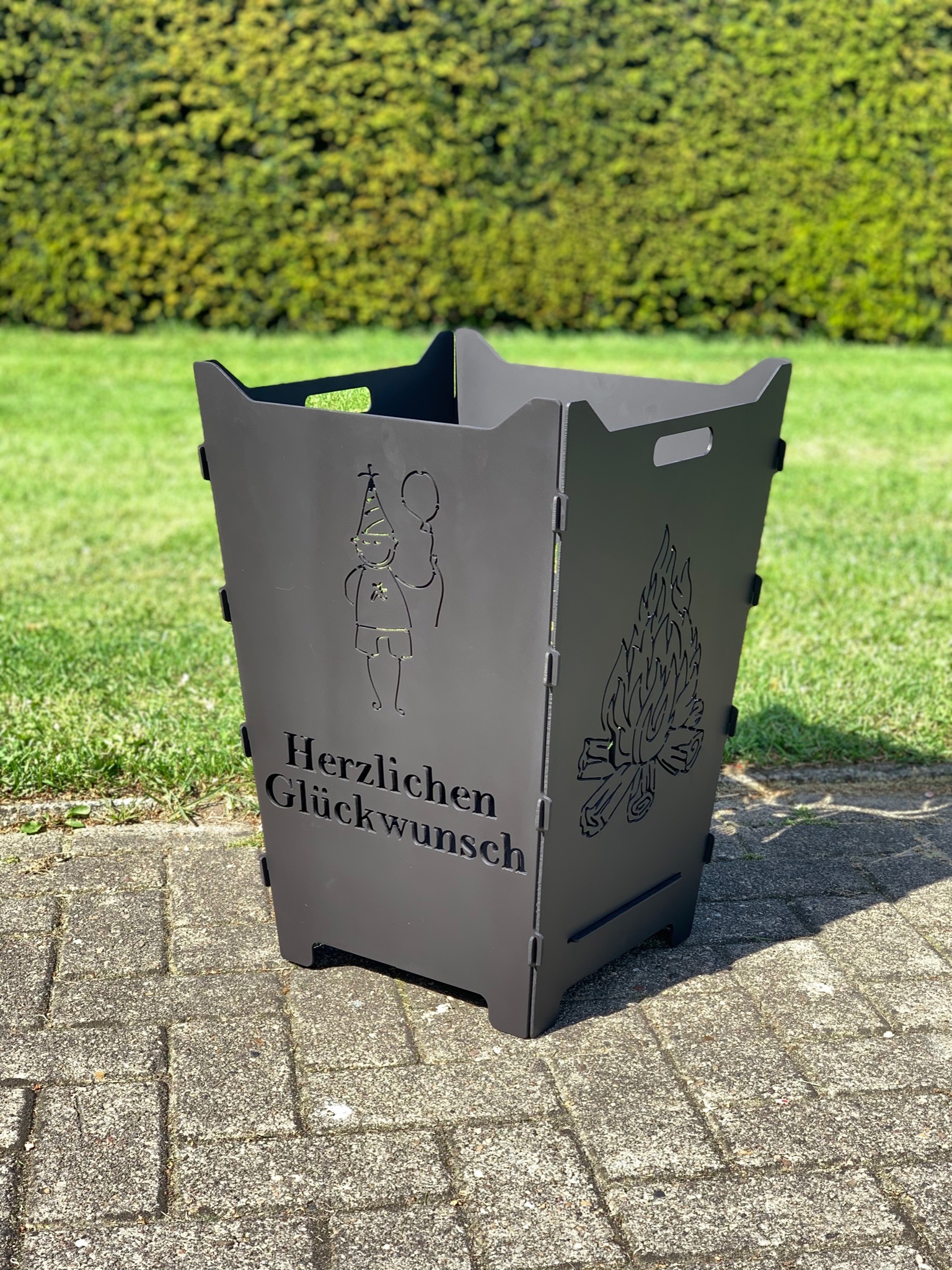 Feuerkorb Feuertonne Geburtstag Herzlichen Glueckwunsch Lagerfeuer