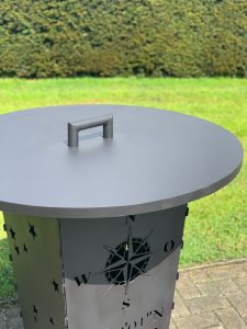 Feuerkorb Feuertonne Grillplatte Abdeckung1