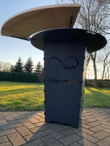 Feuerkorb Feuertonne Grillplatte Einstecktisch