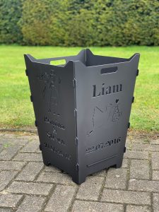 Feuerkorb Feuertonne Hochzeit Trauung Ehepaar Storch Nachwuchs1