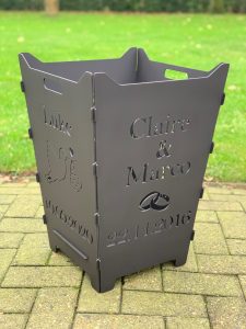 Feuerkorb Feuertonne Hochzeit Trauung Ringe Stroch Nachwuchs