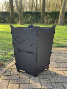 Feuerkorb Feuertonne Hochzeit Trauung Unendlichkeitszeichen