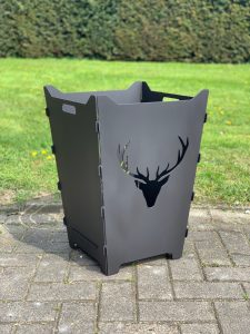 Feuerkorb Feuertonne Jagt Geweih