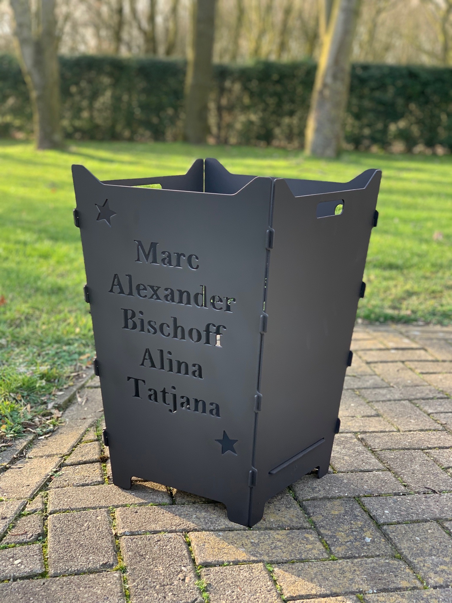 Feuerkorb Feuertonne Kinder Namen Sterne