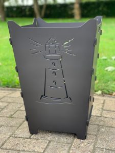 Feuerkorb Feuertonne Leuchtturm Meer