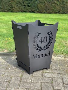 Feuerkorb Feuertonne Lorbeerkranz Geburtstag 40 Manuel