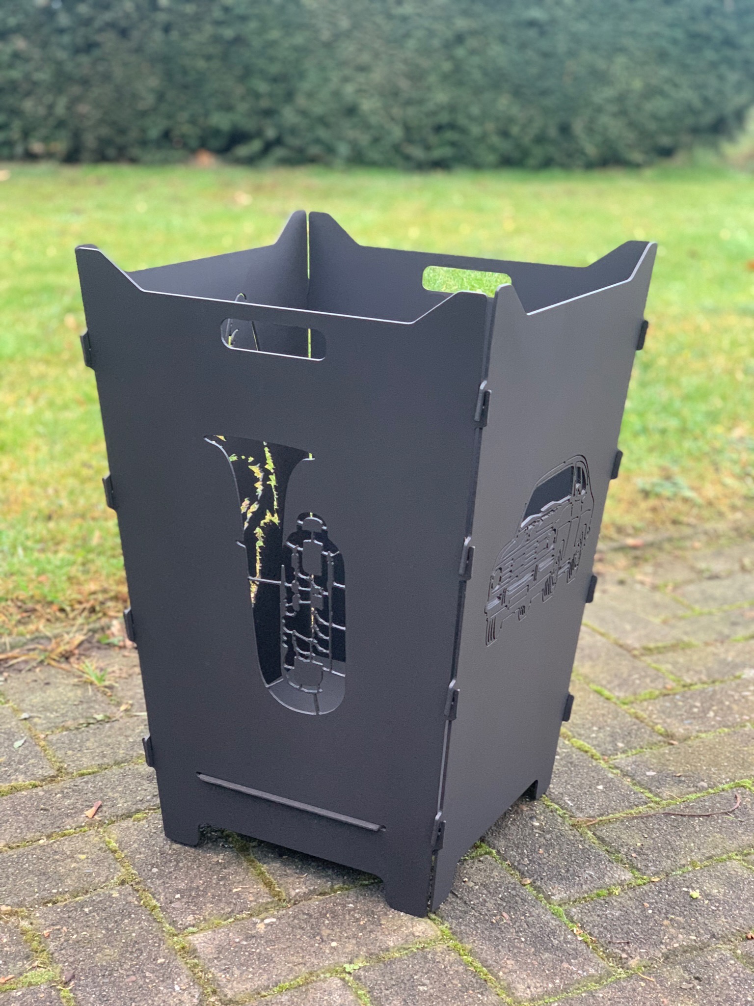 Feuerkorb Feuertonne Opel Kardett Trompete Tuba Musikverein