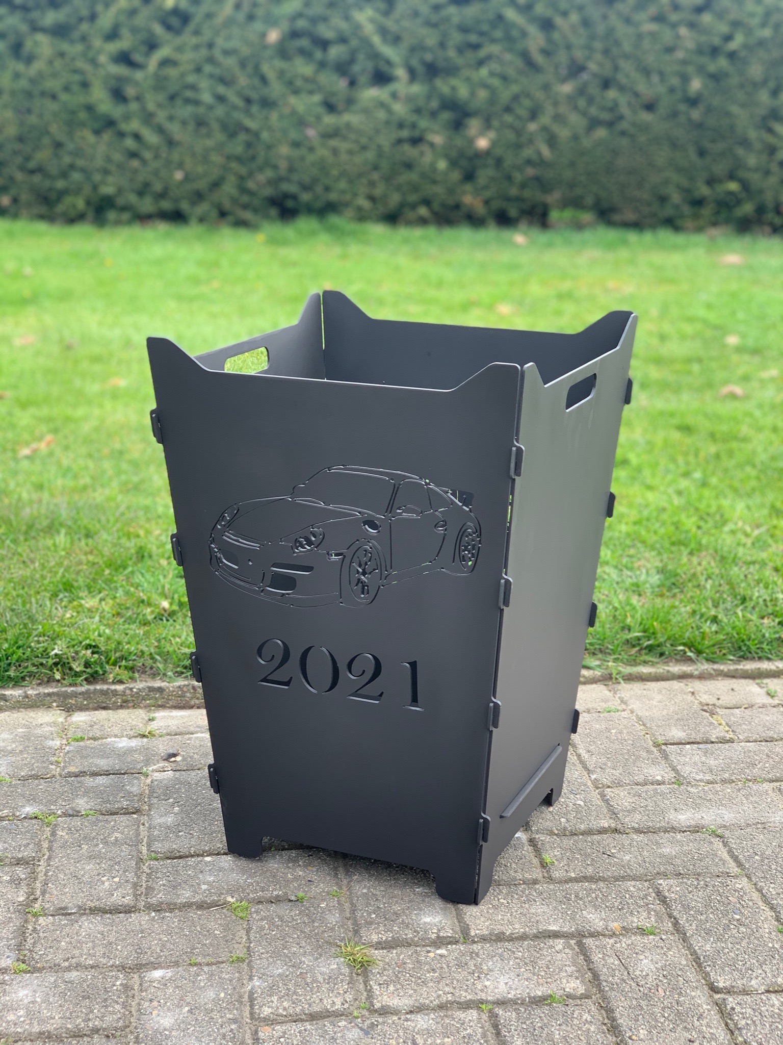 Feuerkorb Feuertonne Porsche Auto