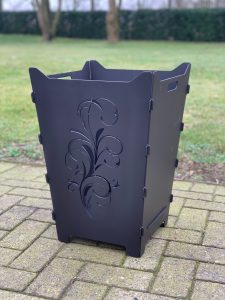 Feuerkorb Feuertonne Ranken Pflanzen