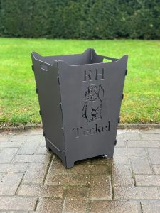 Feuerkorb Feuertonne Rauhaar Teckel Hund