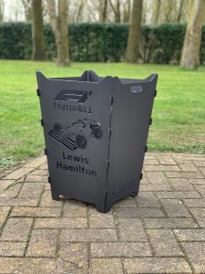 Feuerkorb Feuertonne Rennsport Formel Formula 1 Lewis Hamilton