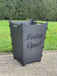 Feuerkorb Feuertonne Schreibschrift Bester Opa