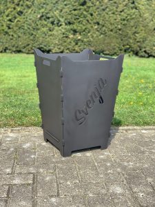 Feuerkorb Feuertonne Schreibschrift Svenja