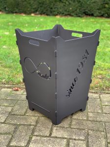 Feuerkorb Feuertonne Schreibschrift Unendlichkeitszeichen Hochzeit