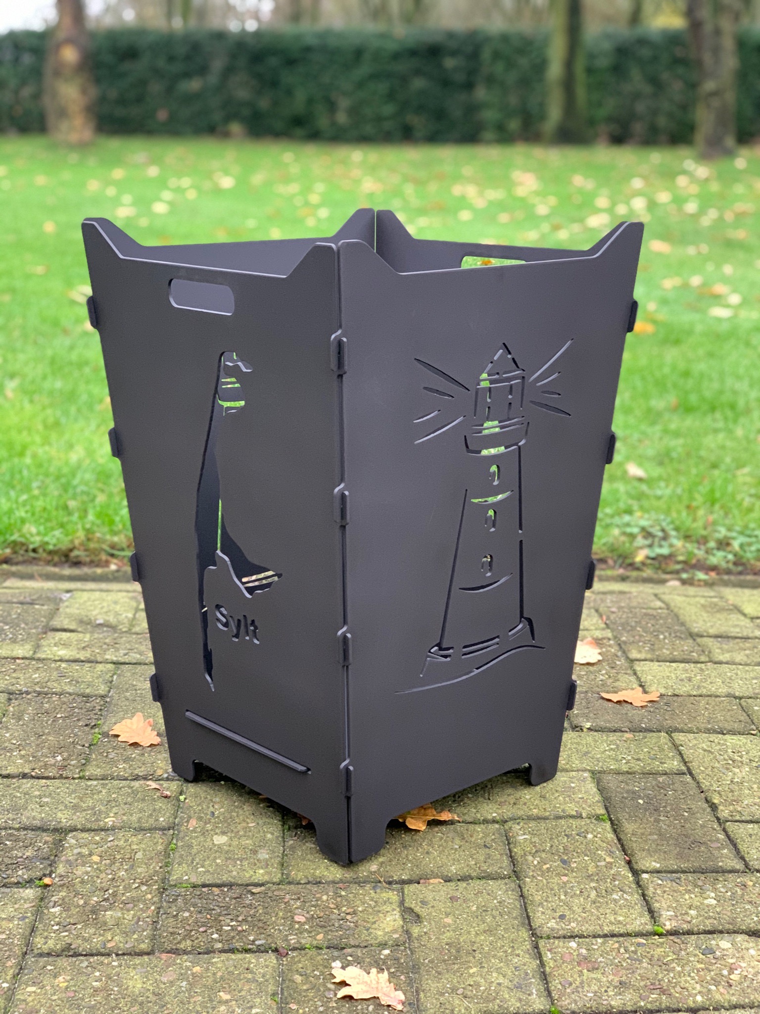 Feuerkorb Feuertonne Sylt Leuchtturm