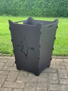 Feuerkorb Feuertonne Wappen Bogen