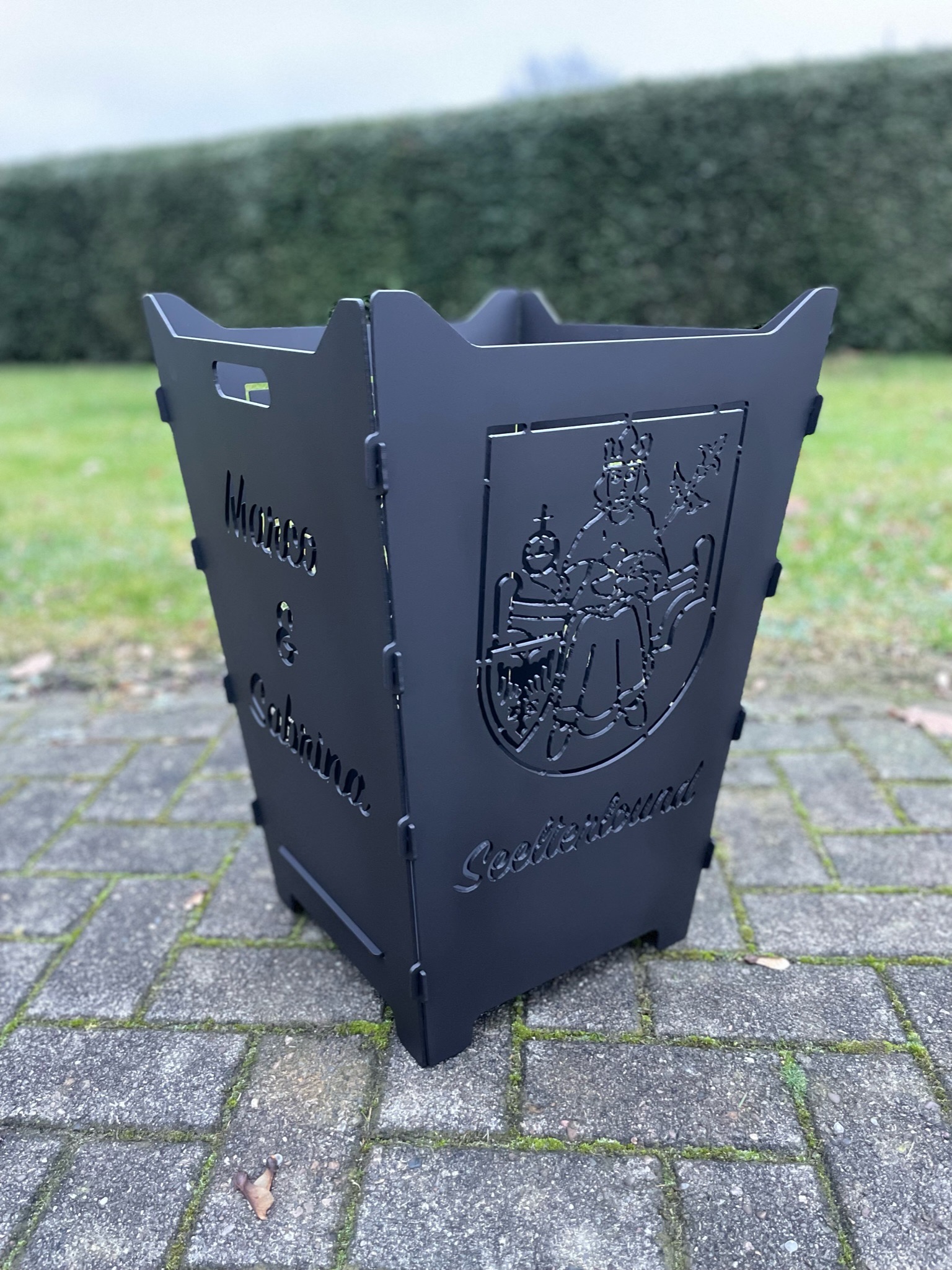 Feuerkorb Feuertonne Wappen Gemeinde Ramsloh Saterland