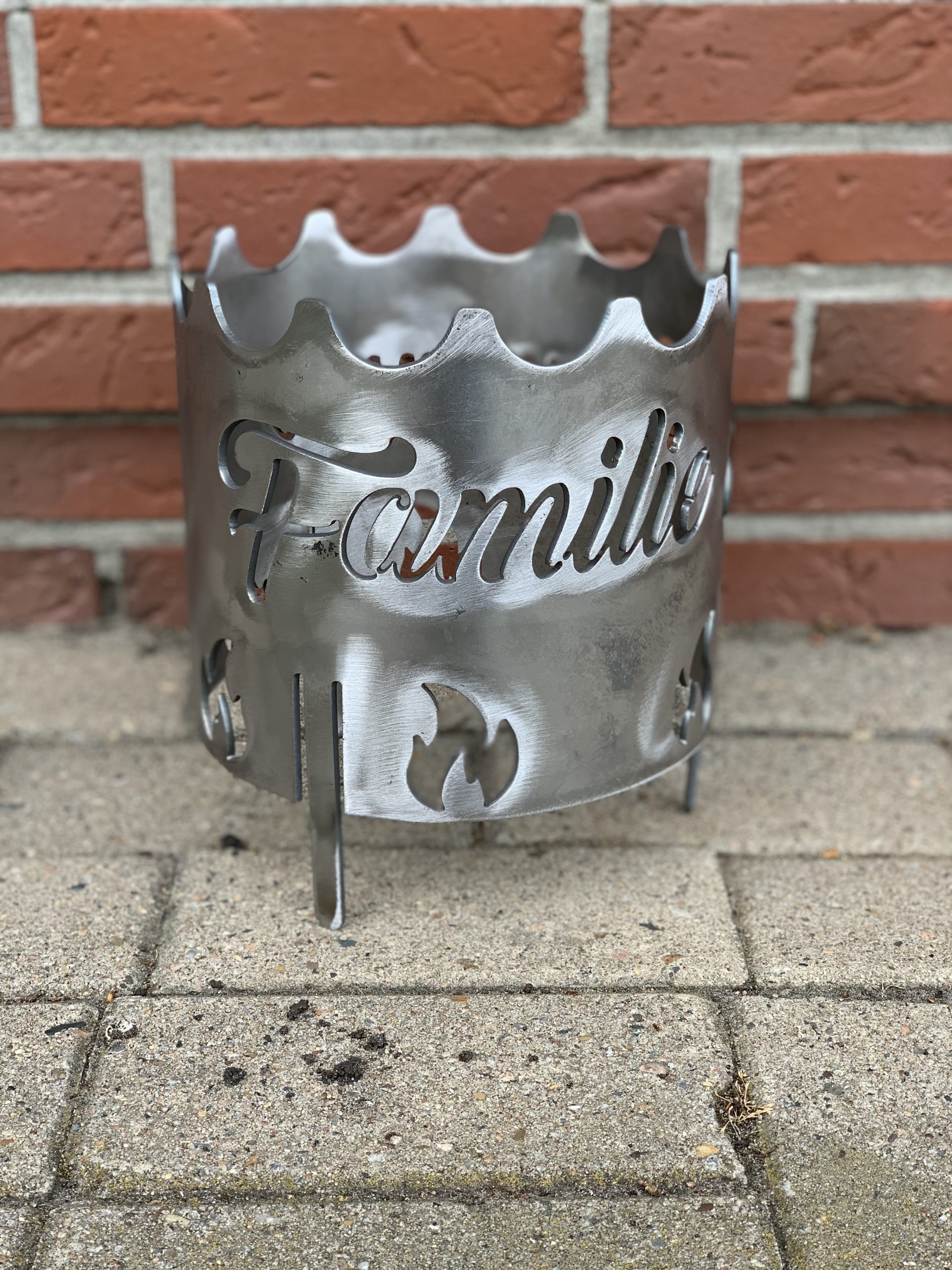 Feuerkorb Feuertonne Wokaufsatz Familie