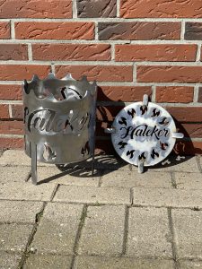 Feuerkorb Feuertonne Wokaufsatz Haleker
