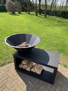 Feuertisch Feuerstelle Grillplatte Plancha5