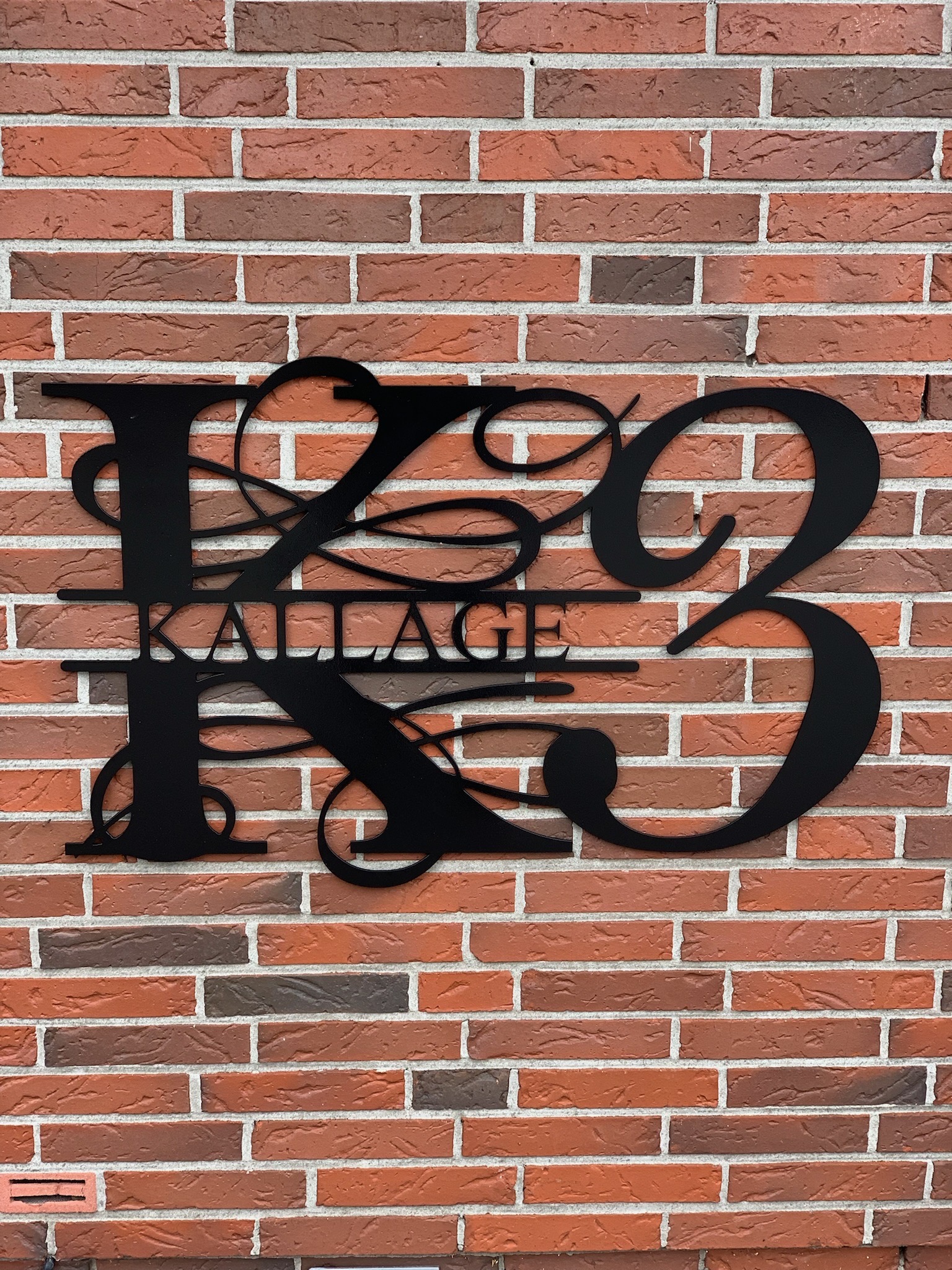 Monogramm Schriftzug Kallage