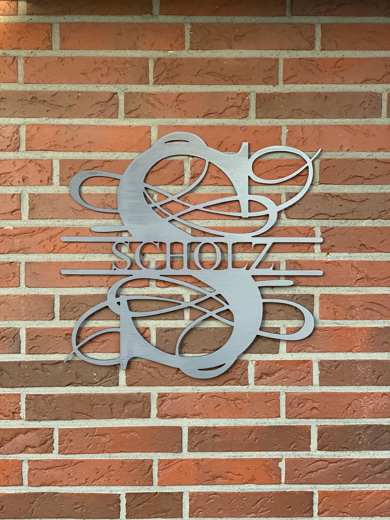 Monogramm Schriftzug Scholz