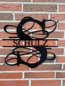 Monogramm Schriftzug Schulz