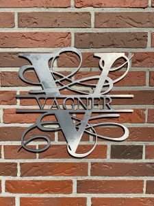 Monogramm Schriftzug Vagner
