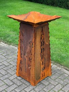 Pflanzsaule Pflanzschale Jeddeloh rostig