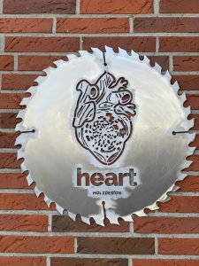 Schild Heart Holzdesign