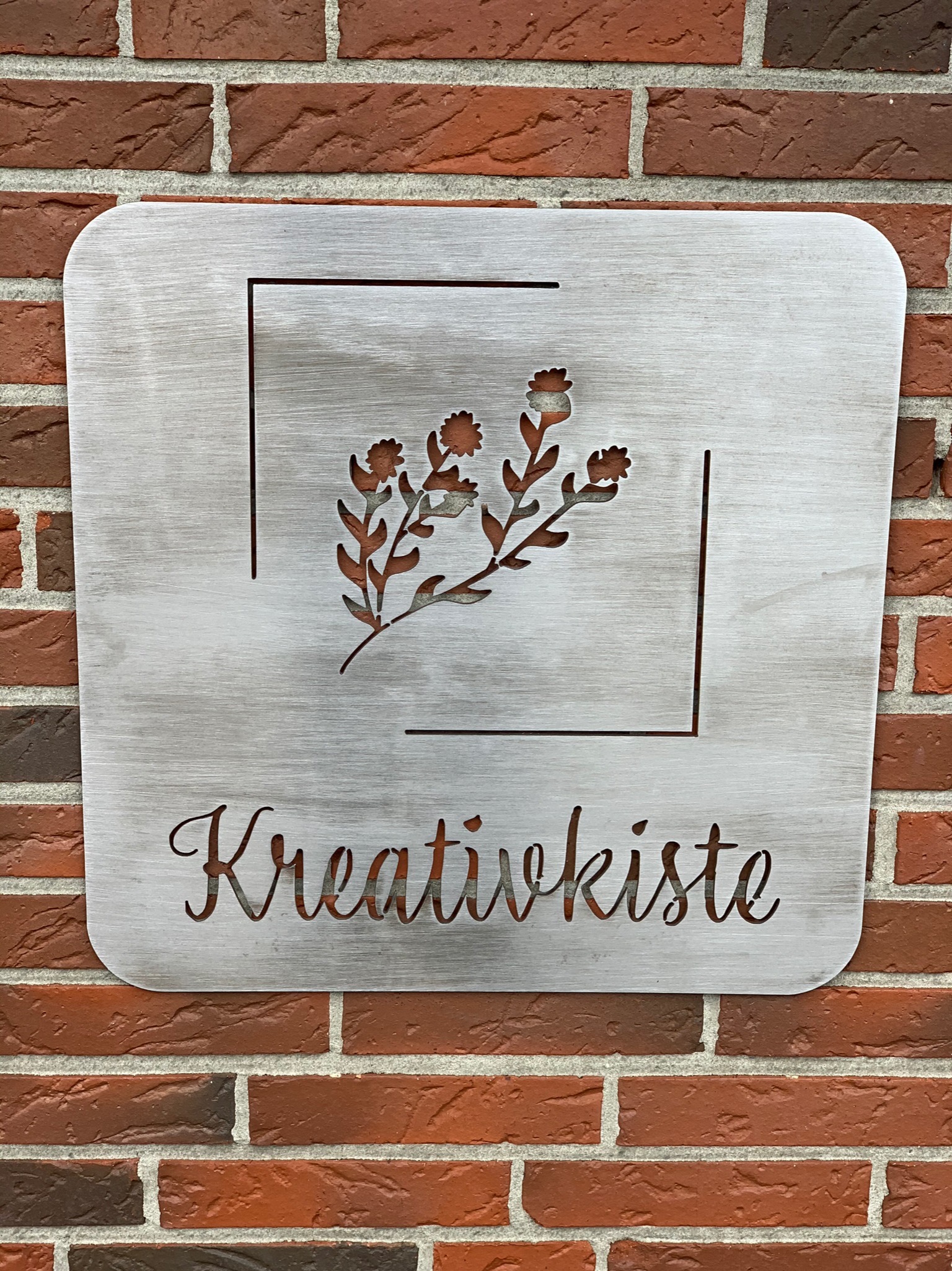 Schild Krativkiste