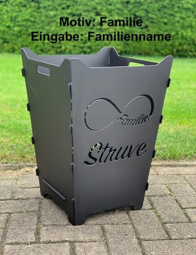 Kleiner Feuerkorb mit 60cm Höhe