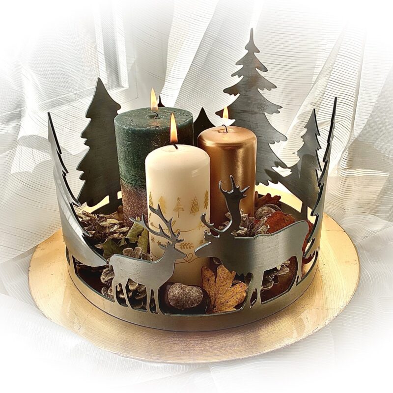 Winterlicher Kranz Telleraufsatz