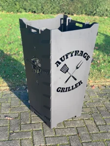 Feuerkorb-Feuertonne-Auftragsgriller-Kompass-Geschenk