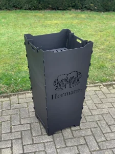 Feuerkorb-Feuertonne-Bier-Bierkrug-antossen-Hermann