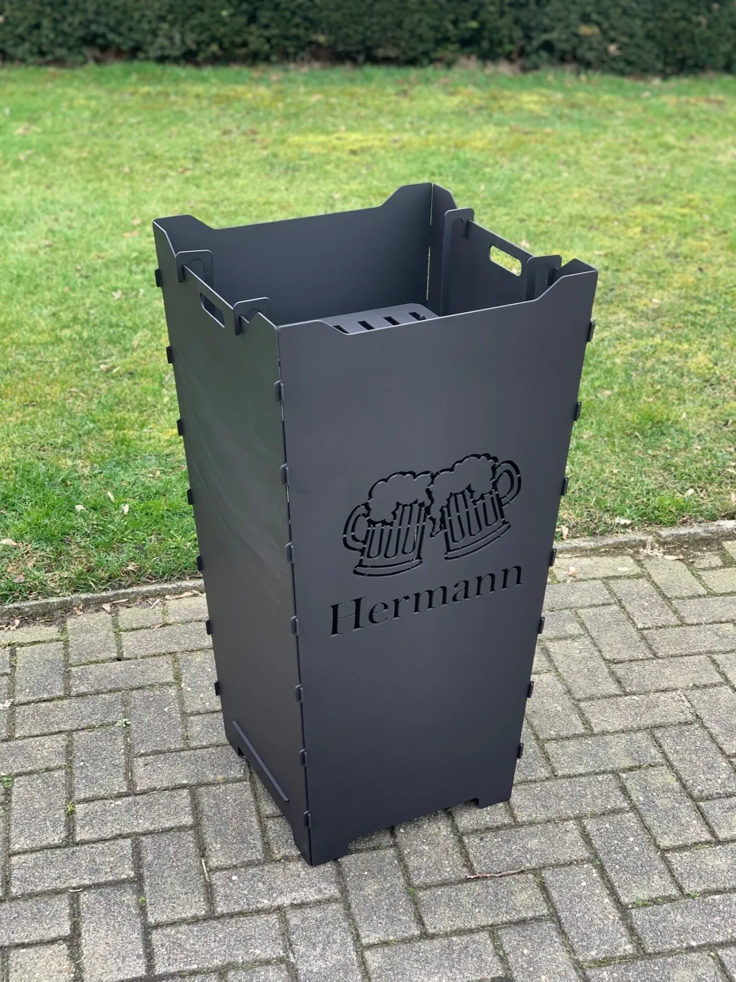 Feuerkorb-Feuertonne-Bier-Bierkrug-antossen-Hermann
