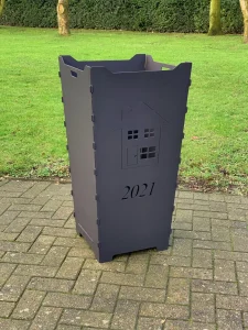 Feuerkorb-Feuertonne-Haus-Einzug-Geschenk