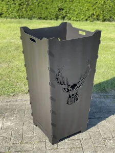 Feuerkorb-Feuertonne-Jaegermeister-Hirsch