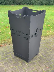 Feuerkorb-Feuertonne-Jubileaum-BFE-Goettingen-Skorpion-Firmenlogo1