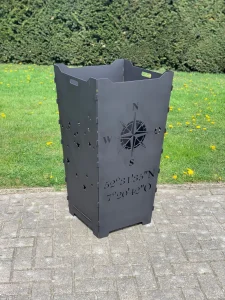 Feuerkorb-Feuertonne-Kompass-Windrose-Koordinaten1