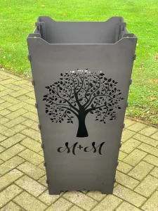 Feuerkorb-Feuertonne-Lebensbaum-Stammbaum-Familie