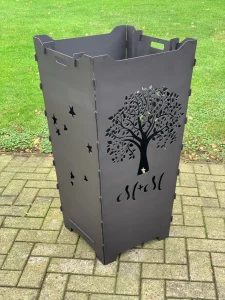 Feuerkorb-Feuertonne-Lebensbaum-Stammbaum-Sternbild