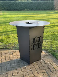 Feuerkorb-Feuertonne-Monogramm-Familie