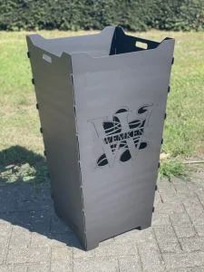 Feuerkorb-Feuertonne-Monogramm-Hausname