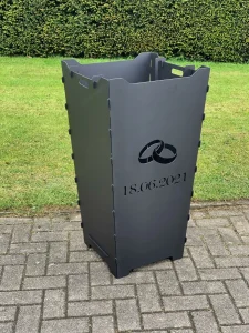 Feuerkorb-Feuertonne-Ringe-Hochzeit-Ehe-Datum