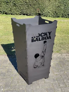 Feuerkorb-Feuertonne-Rocky-Balboa-Boxen