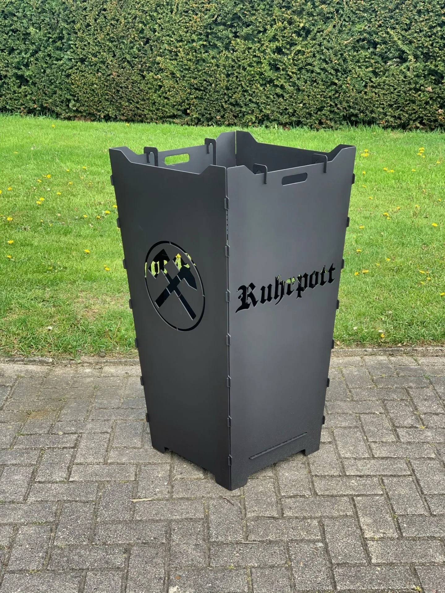 Feuerkorb-Feuertonne-Ruhrpott-Glueck-auf-Schleagel-Eisen-Bergbau1