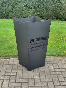 Feuerkorb-Feuertonne-Silberhochzeit-Spruch